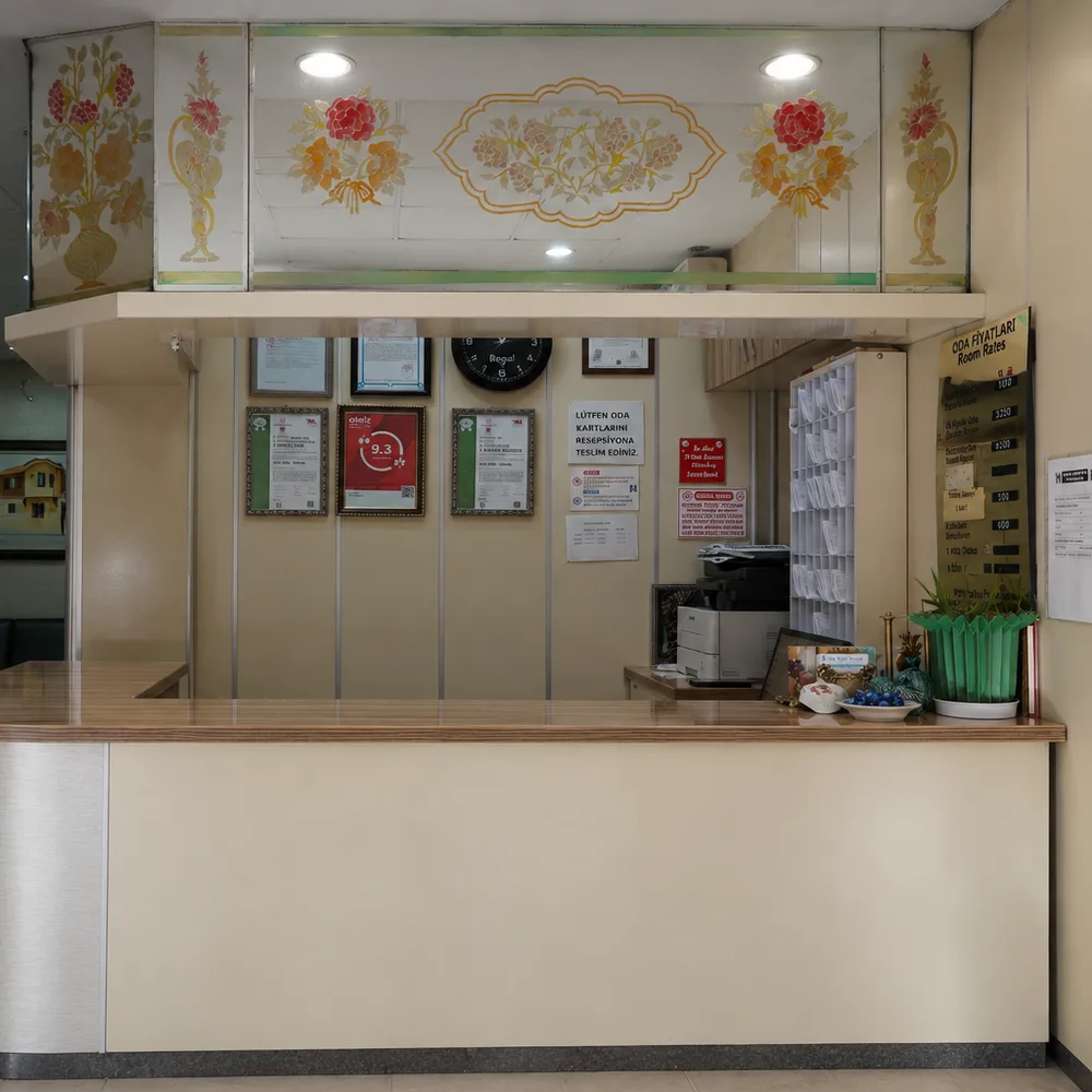 Has Termal Otel resepsiyonu — Odunpazarı Hamamyolu Caddesi